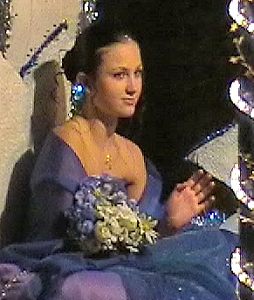lady in blue